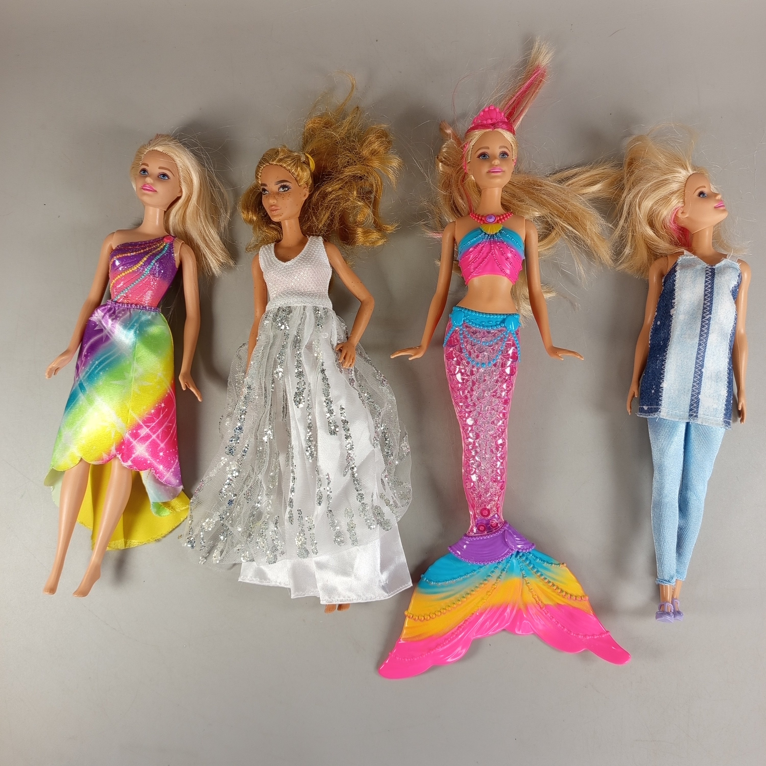 Mattel Bundle Meerjungfrauen Set von 4 Modepuppen, ab 3 4 5 Jahre | ✅ geprüft